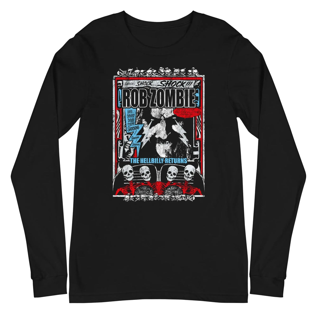 Rob Zombie - Comic Book Long Sleeve T-Shirt HYPER iCONiC.