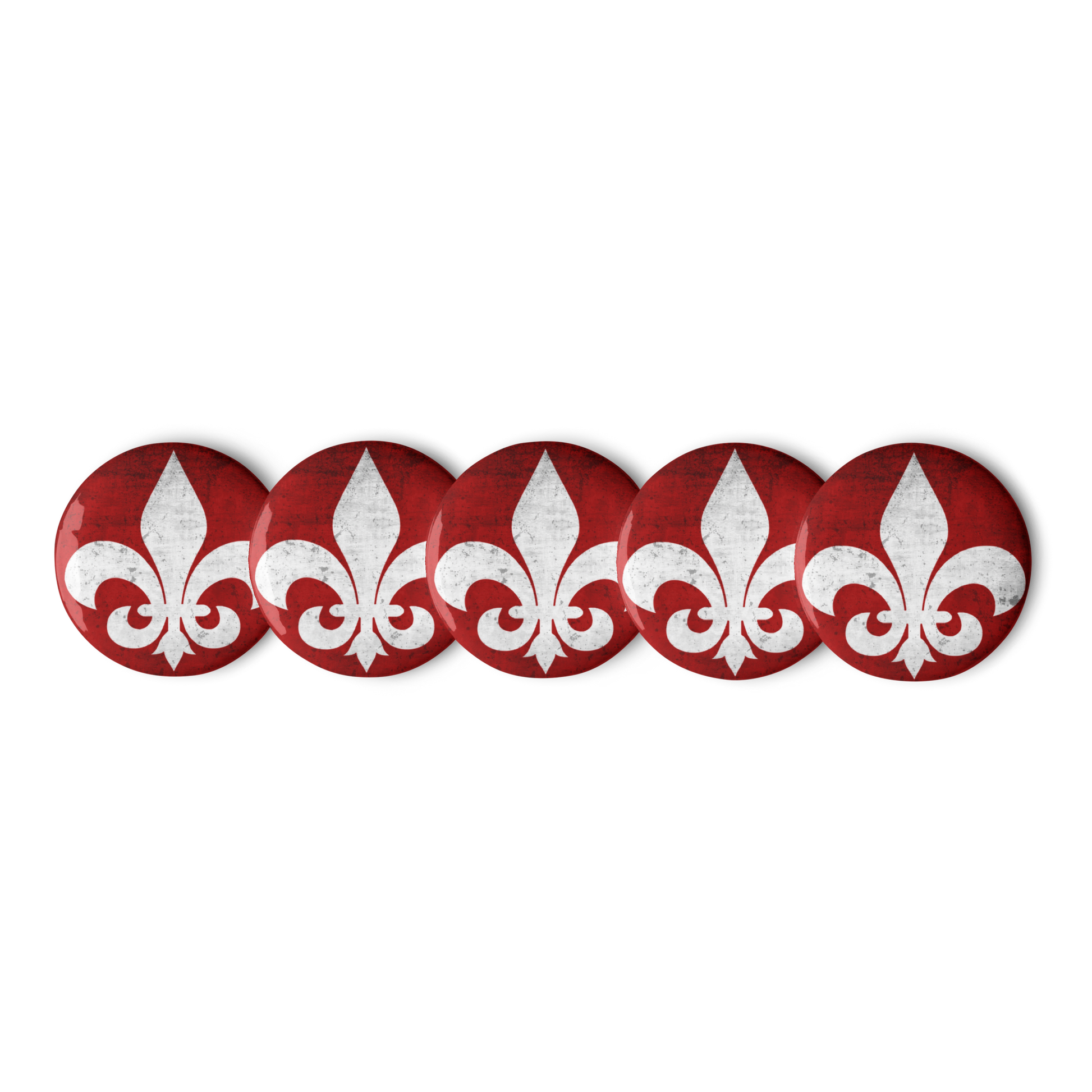 Mainstay Entertainment "Fleur de Lis" Set of (5) Buttons