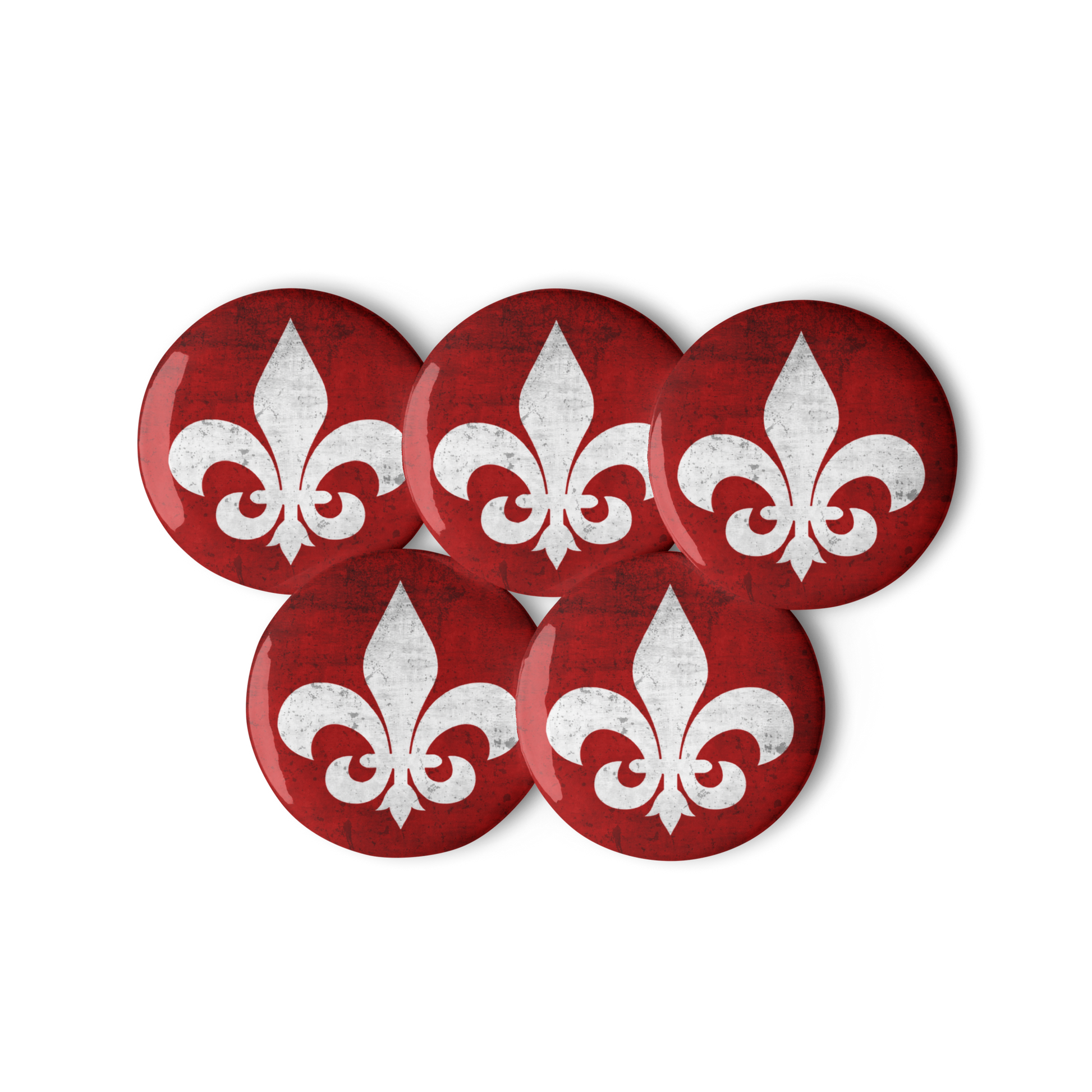 Mainstay Entertainment "Fleur de Lis" Set of (5) Buttons