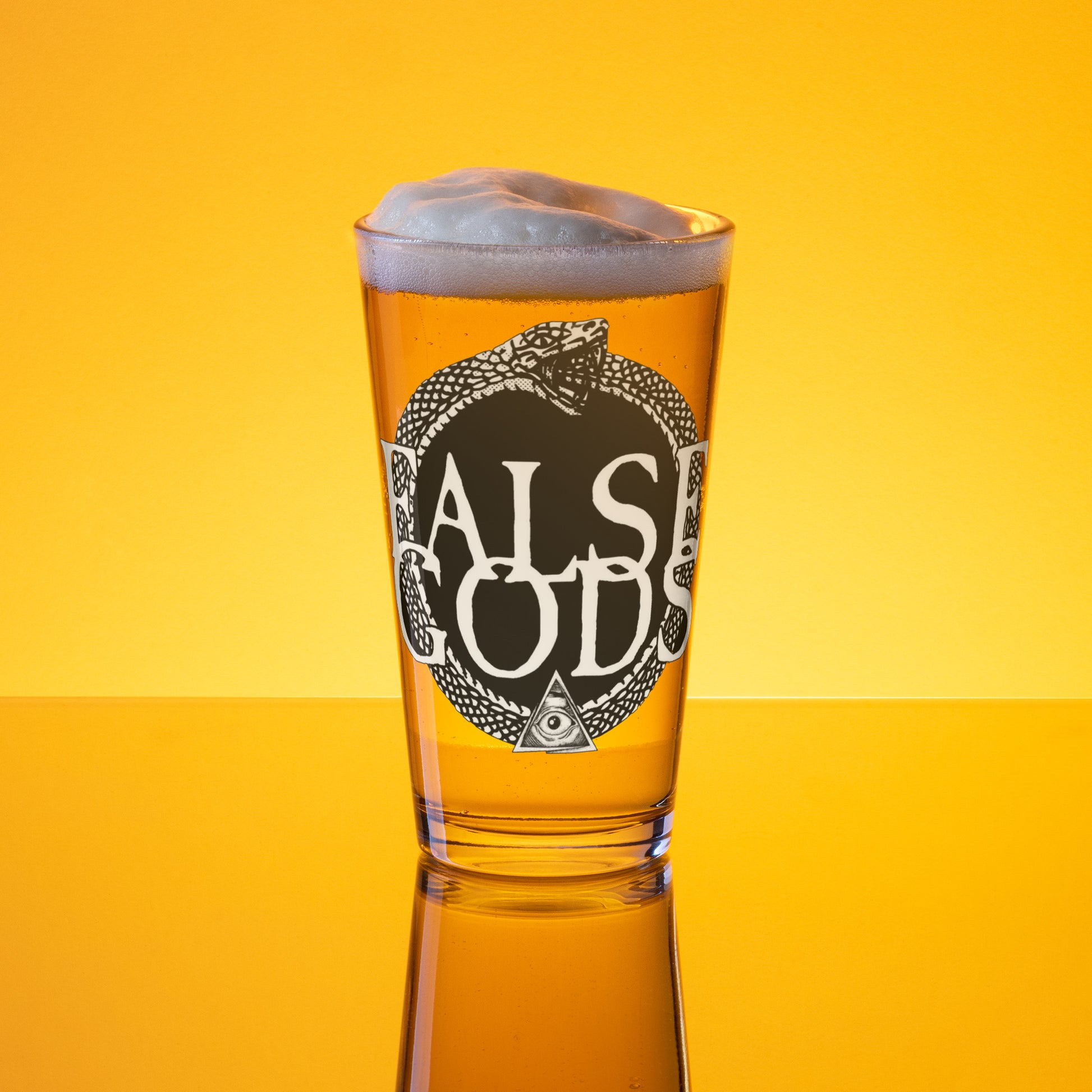 False Gods "Snake Logo" Pint Glass