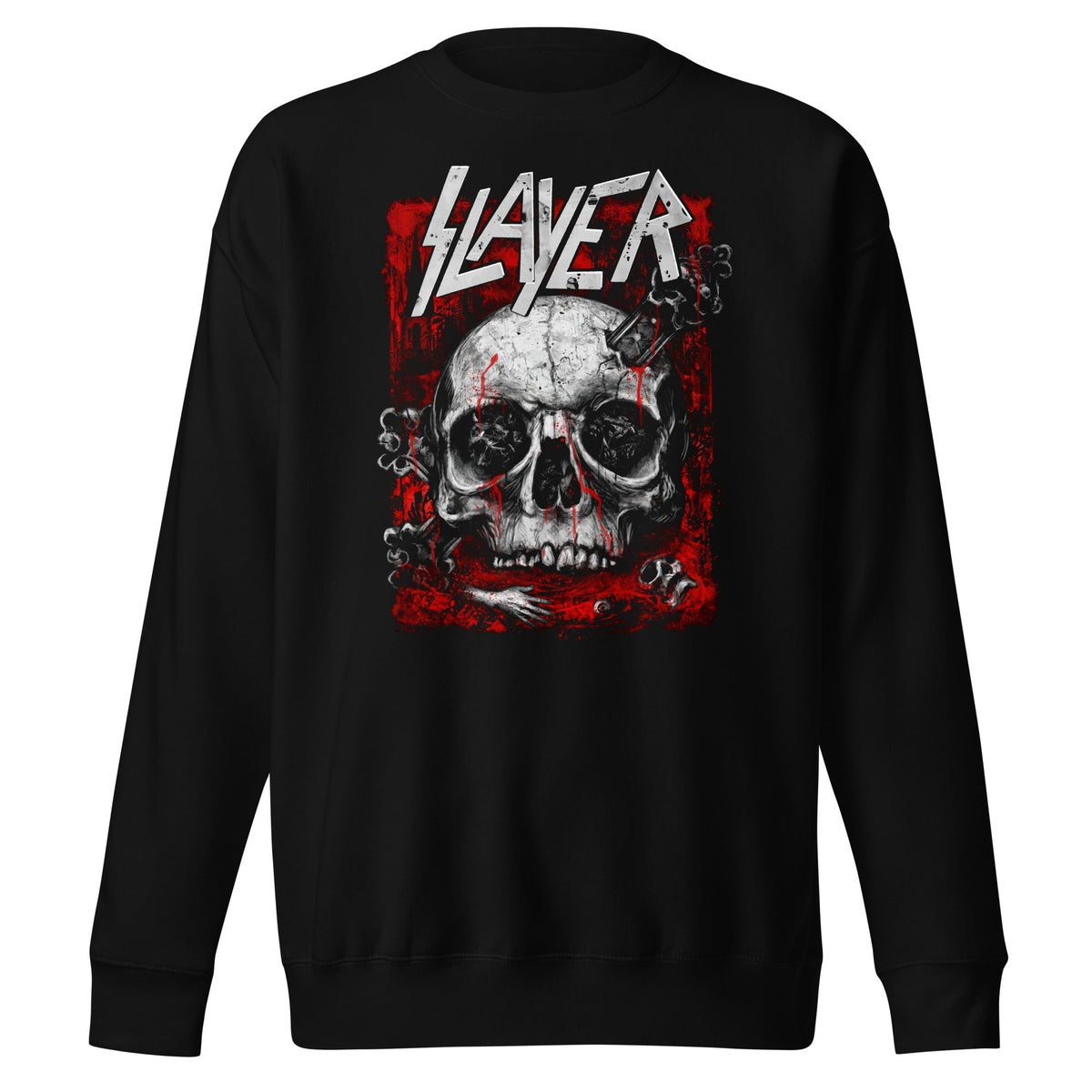 Slayer - Skull Logo Sweatshirt HYPER iCONiC.