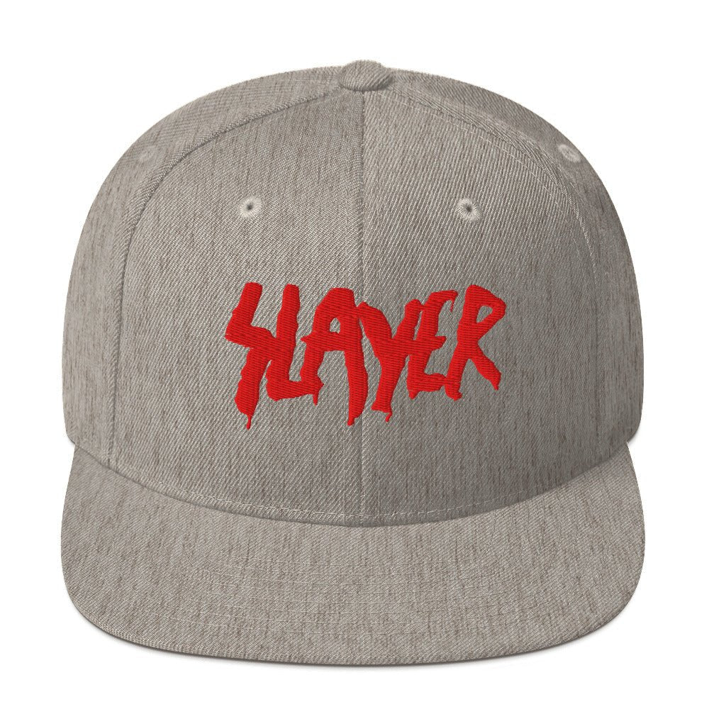 Slayer - Embroidered Logo Snapback Hat HYPER iCONiC.