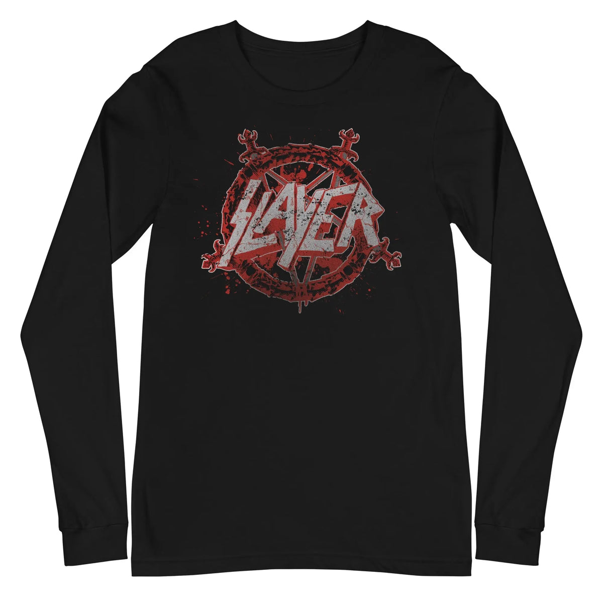 Slayer - Drip Logo Long Sleeve T-Shirt HYPER iCONiC.