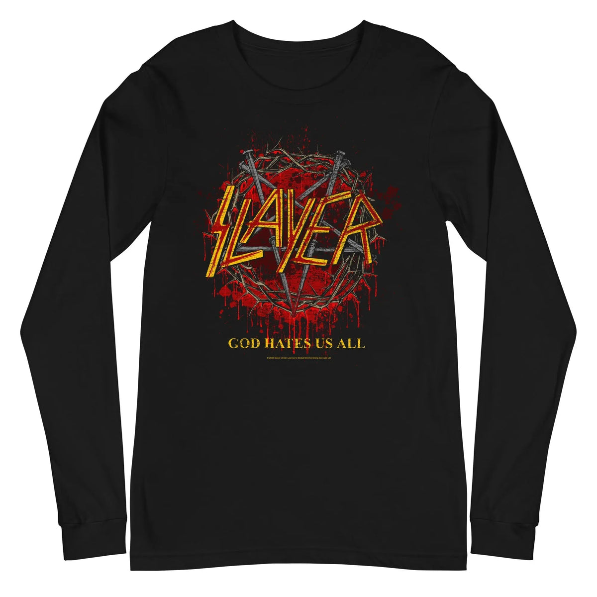 Slayer - God Hates Us All Long Sleeve T-Shirt HYPER iCONiC.