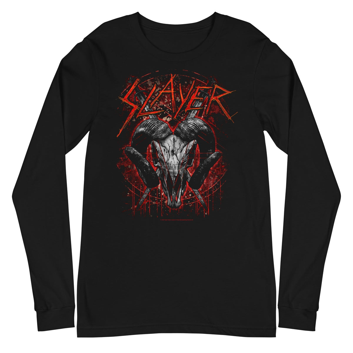 Slayer - Ram's Head Long Sleeve T-Shirt HYPER iCONiC.