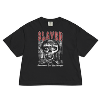 Slayer - Seasons in the Abyss Mineral Wash Womens Crop Top HYPER iCONiC.