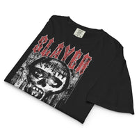 Slayer - Seasons in the Abyss Mineral Wash Womens Crop Top HYPER iCONiC.