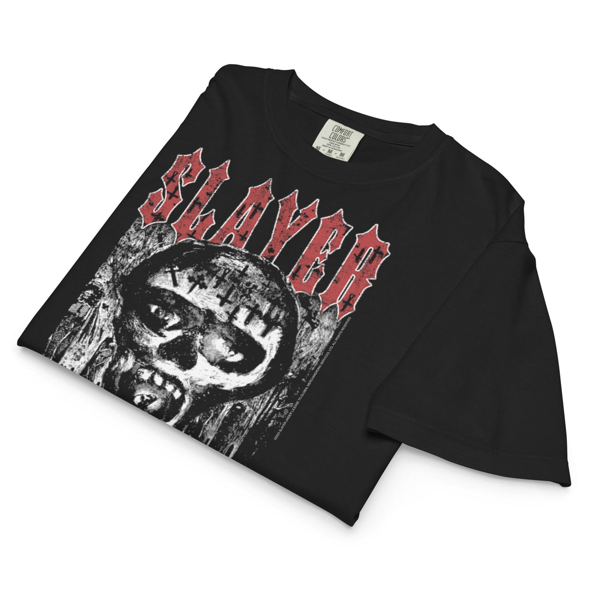 Slayer - Seasons in the Abyss Mineral Wash Womens Crop Top HYPER iCONiC.