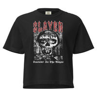 Slayer - Seasons in the Abyss Mineral Wash Womens Crop Top HYPER iCONiC.