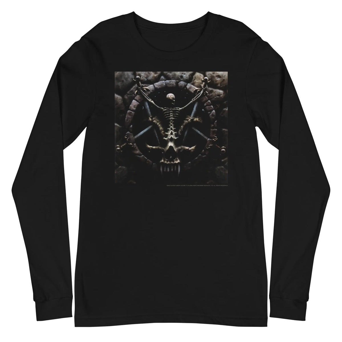 Slayer - Skeleton Pentagram Long Sleeve T-Shirt HYPER iCONiC.