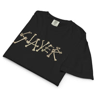 Slayer "Bone Logo" Mineral Wash Women's Crop Top
