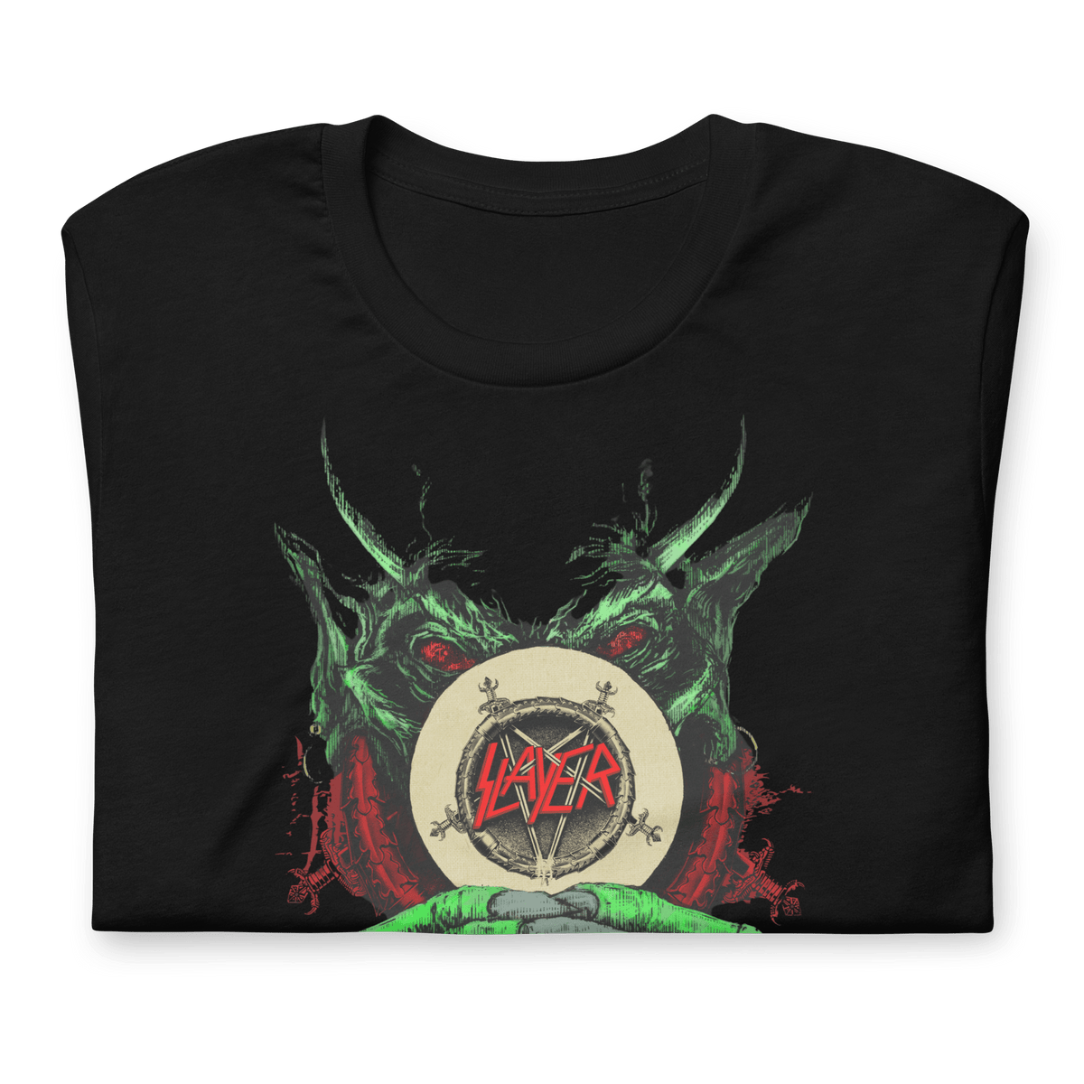 Slayer - Demon Hands Vintage Jumbo Print T-Shirt HYPER iCONiC.