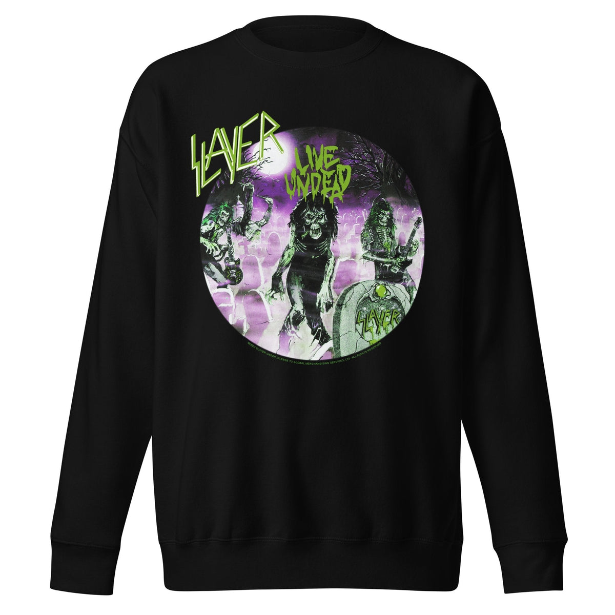 Slayer - Green Undead Jumbo Print Sweatshirt HYPER iCONiC.