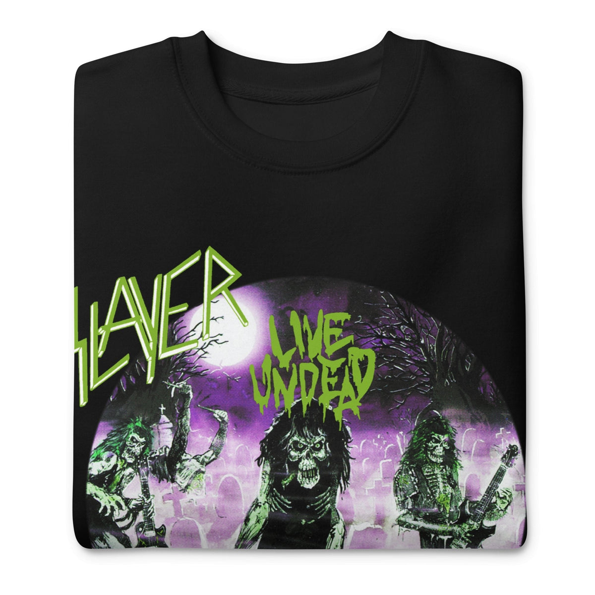 Slayer - Green Undead Jumbo Print Sweatshirt HYPER iCONiC.