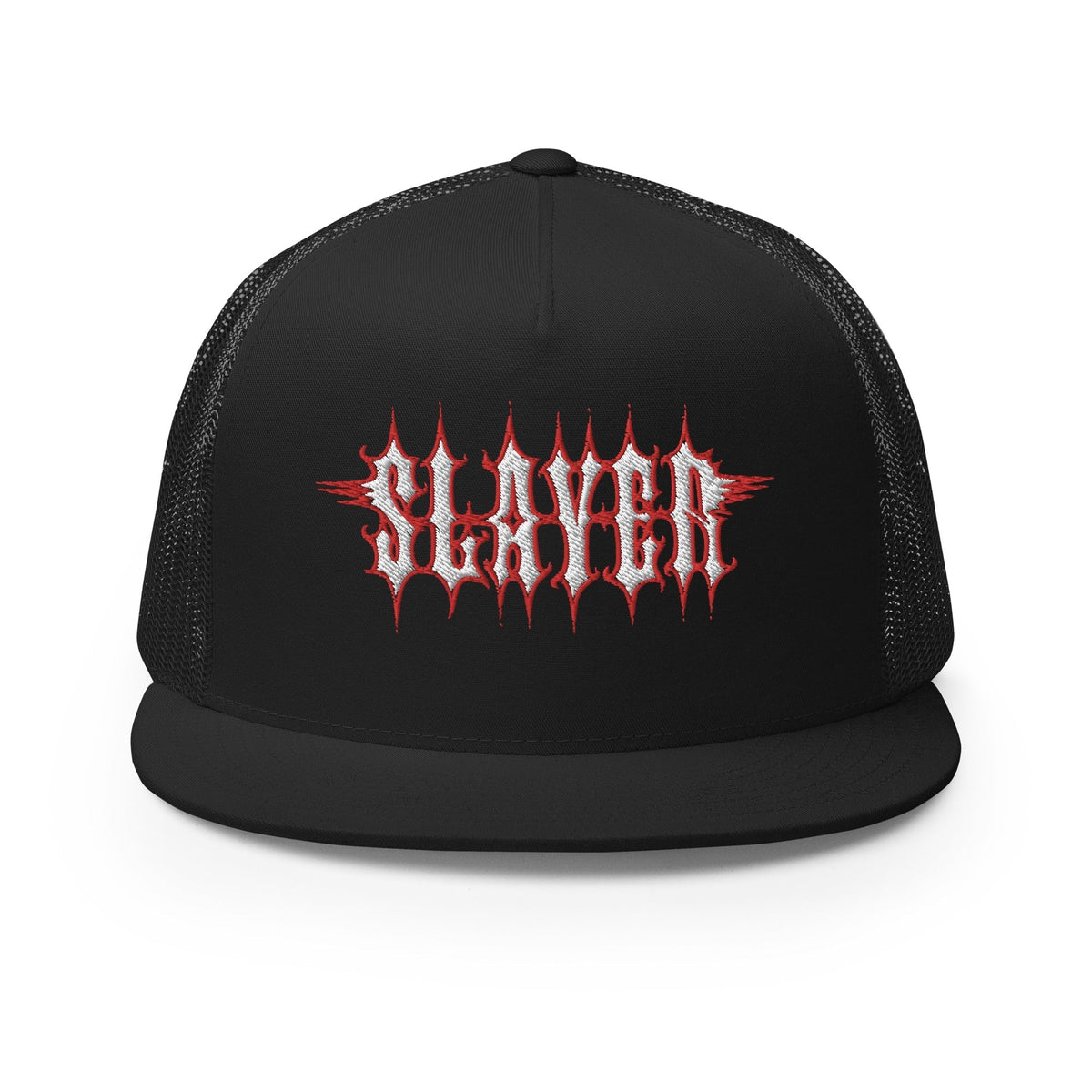 Slayer - Logo Flat Brim Trucker Hat HYPER iCONiC.