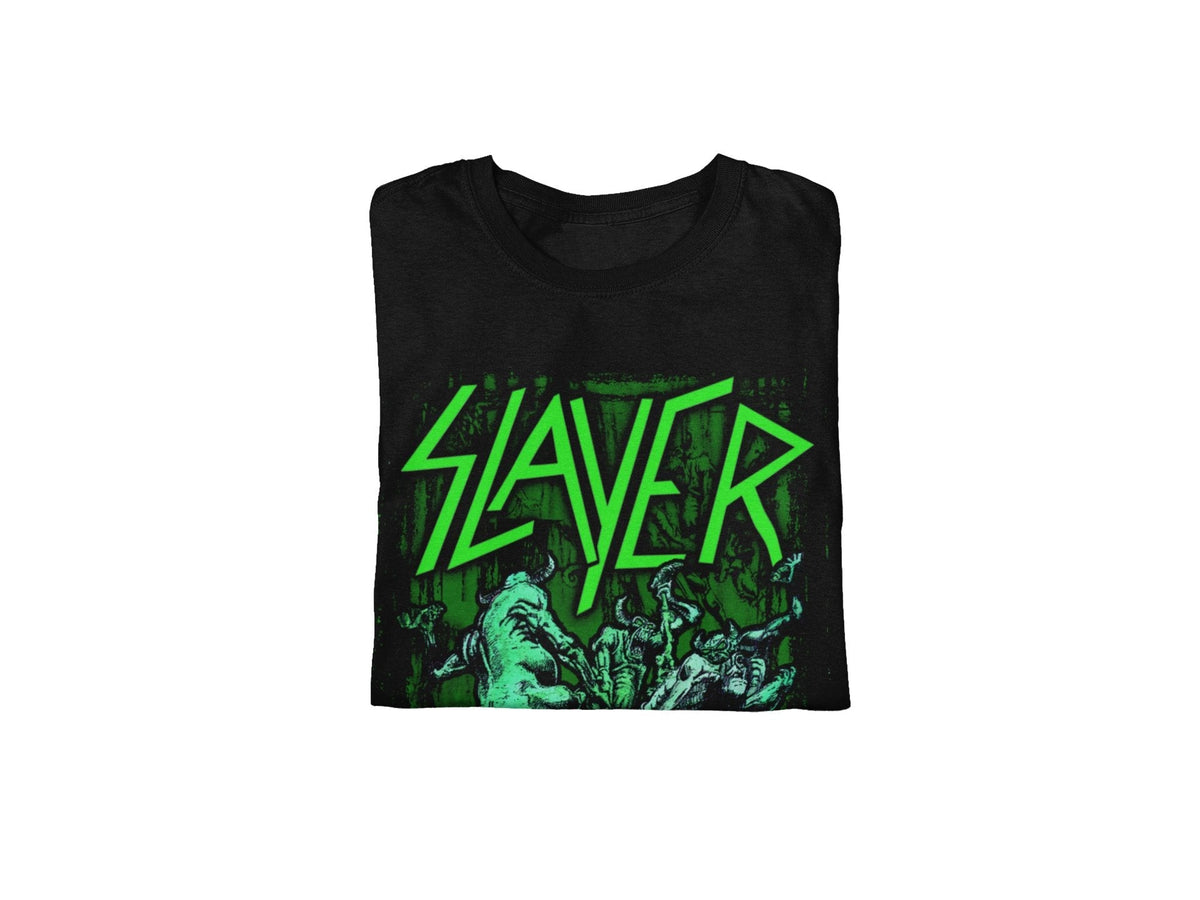 Slayer - Neon Hell Awaits T-Shirt HYPER iCONiC.