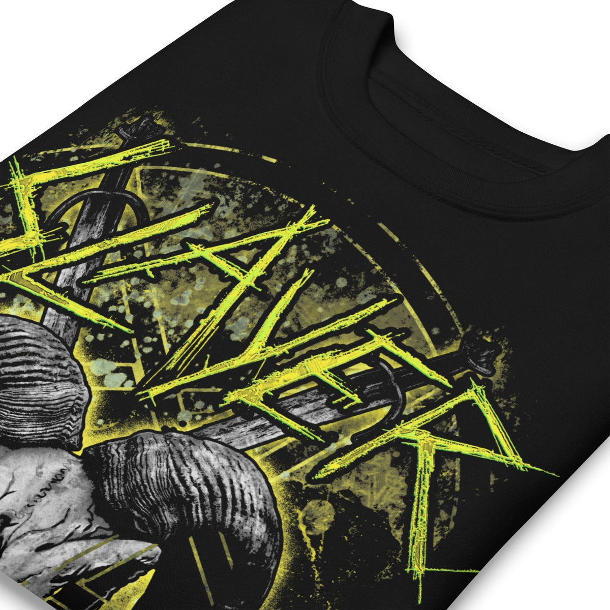 Slayer - Ram Horns Jumbo Print Sweatshirt HYPER iCONiC.