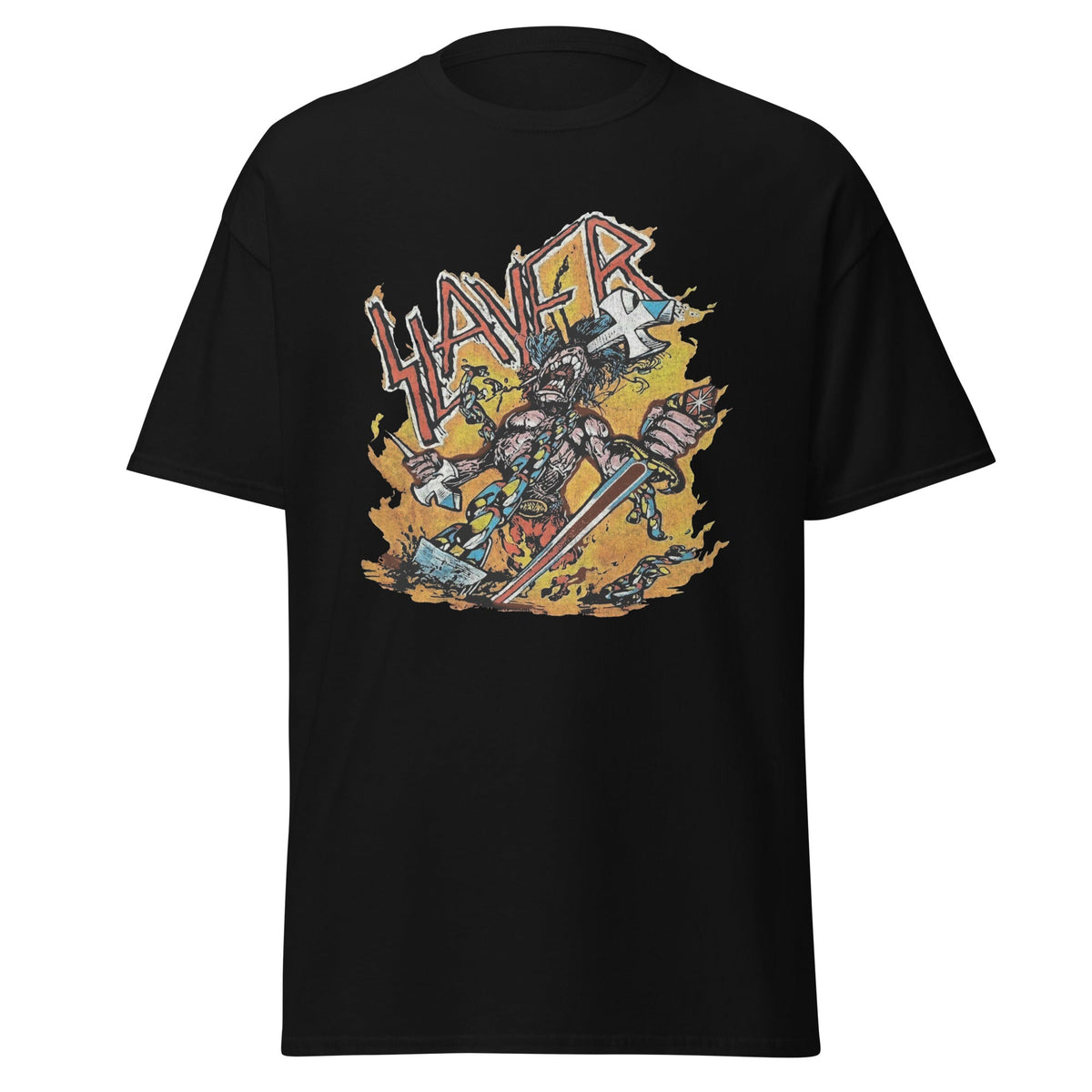 Slayer - Slain By The Sword Jumbo Print T-Shirt HYPER iCONiC.