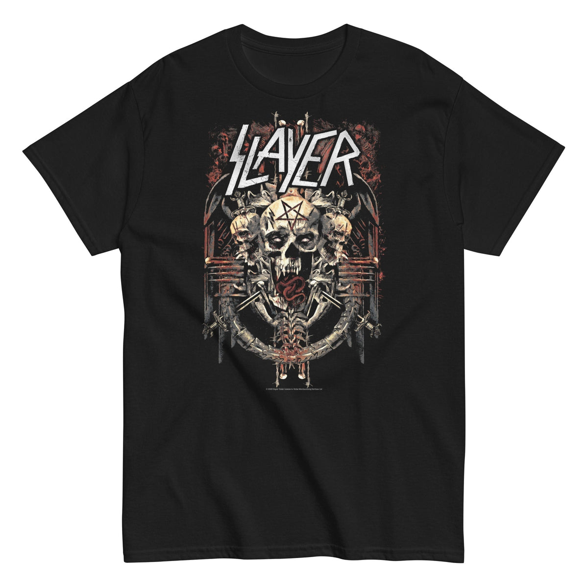 Slayer - Triple Skull T-Shirt HYPER iCONiC.