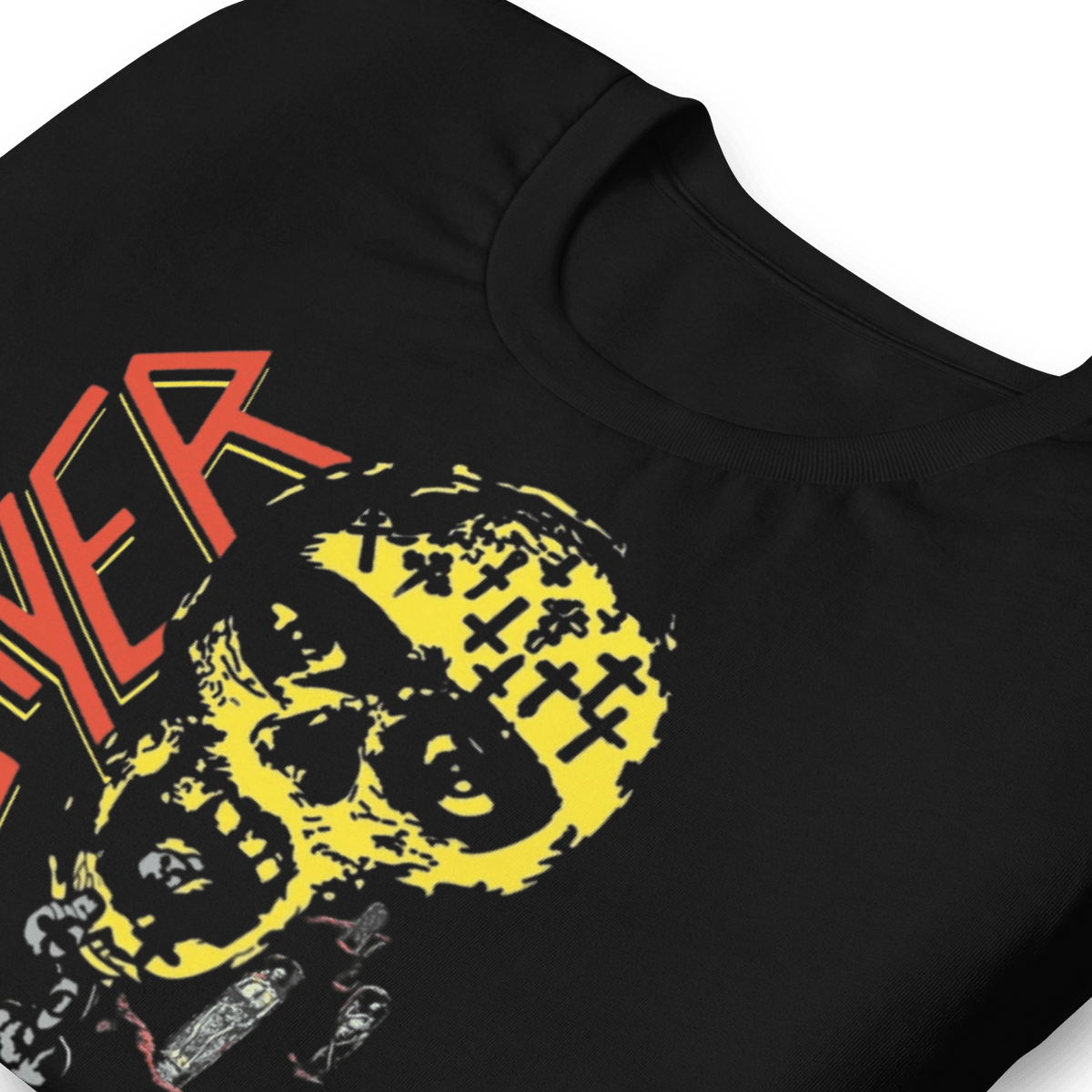 Slayer - Vintage 1990 Season's In the Abyss Jumbo Print T-Shirt HYPER iCONiC.