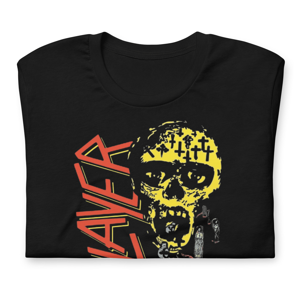 Slayer - Vintage 1990 Season's In the Abyss Jumbo Print T-Shirt HYPER iCONiC.