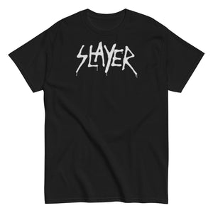 Slayer - White Drip Logo T-Shirt HYPER iCONiC.
