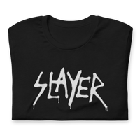 Slayer - White Drip Logo T-Shirt HYPER iCONiC.