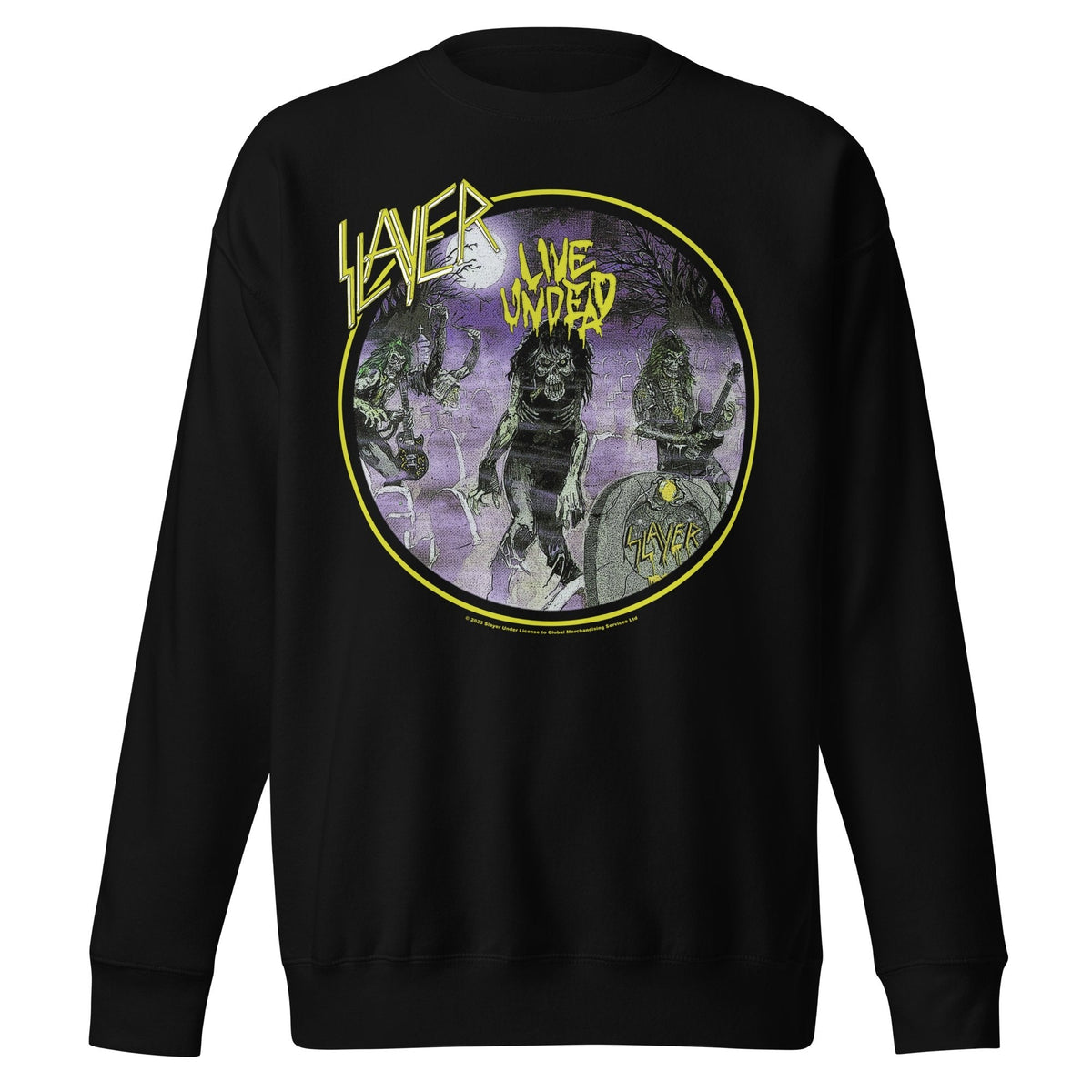 Slayer - Yellow Undead Jumbo Print Sweatshirt HYPER iCONiC.