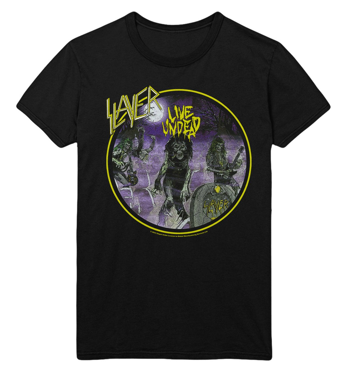 Slayer - Yellow Undead T-Shirt HYPER iCONiC.