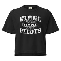 Stone Temple Pilots - Heart Logo Mineral Wash Womens Crop Top HYPER iCONiC.