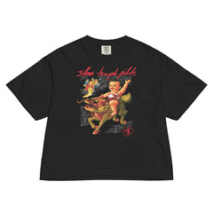 Stone Temple Pilots - Purple Mineral Wash Womens Crop Top