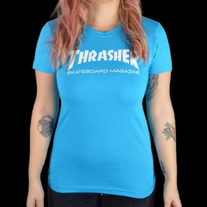 Thrasher "Skate Mag" Women's Teal T-Shirt