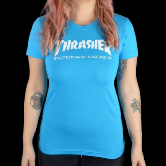 Thrasher "Skate Mag" Women's Teal T-Shirt