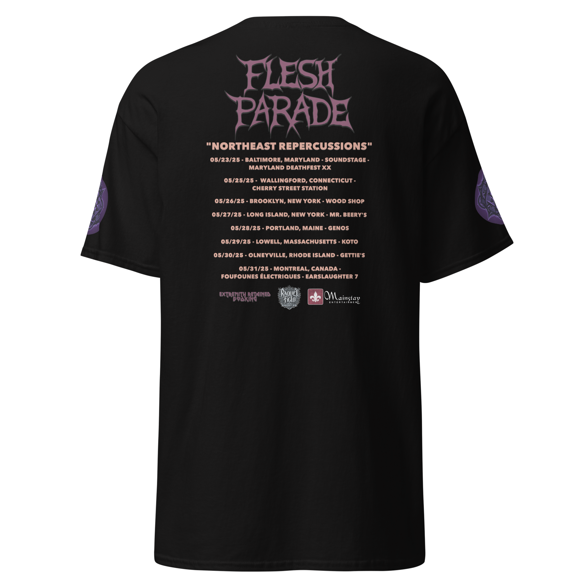 Flesh Parade "Northeast Repercussions" Tour Shirt