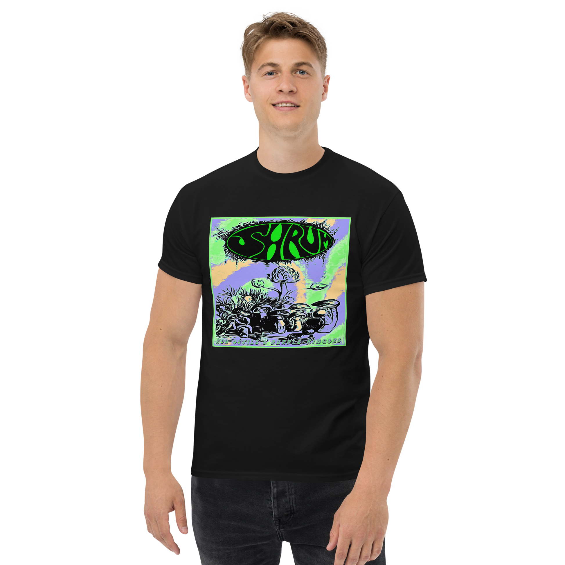 SHRÜM "Red Devils & Purple Ringers" Multicolor Shirt