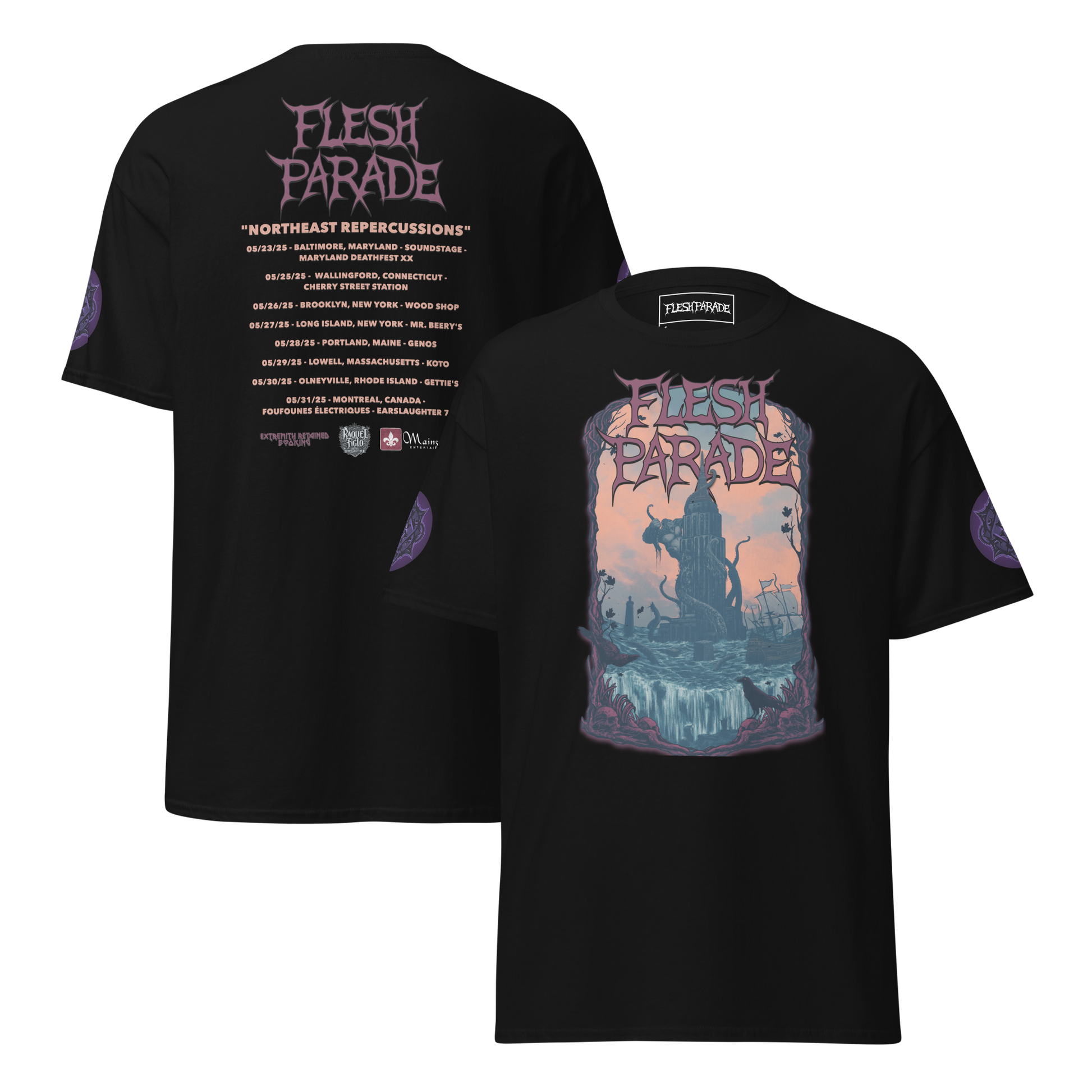 Flesh Parade "Northeast Repercussions" Tour Shirt