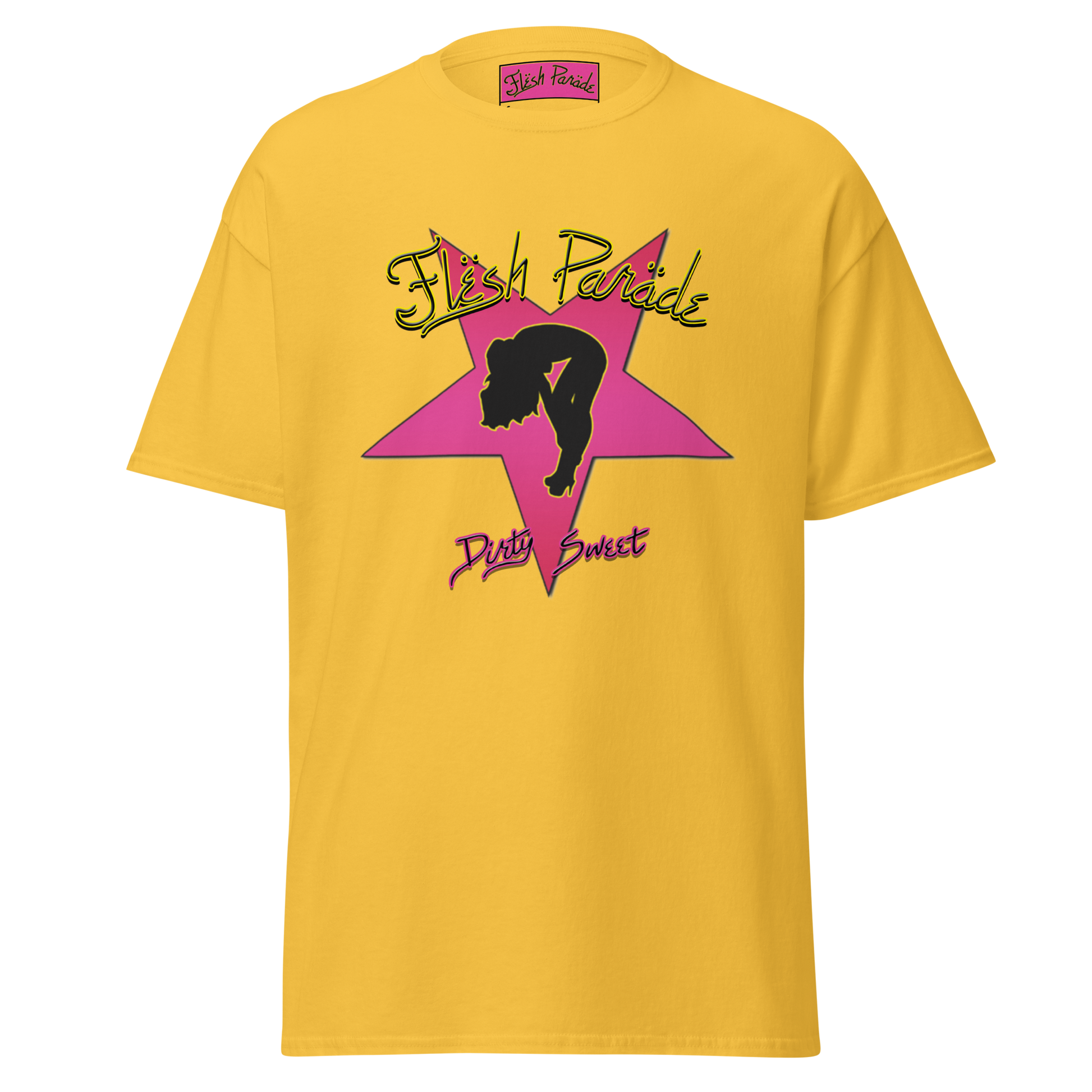 Flesh Parade "Dirty Sweet" Yellow Shirt