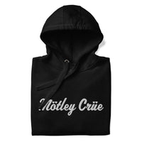 Motley Crue - Cursive HD Embroidered Hoodie HYPER iCONiC.