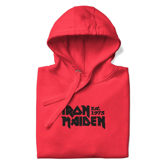 Iron Maiden - Vintage 1975 HD Embroidered Hoodie HYPER iCONiC.
