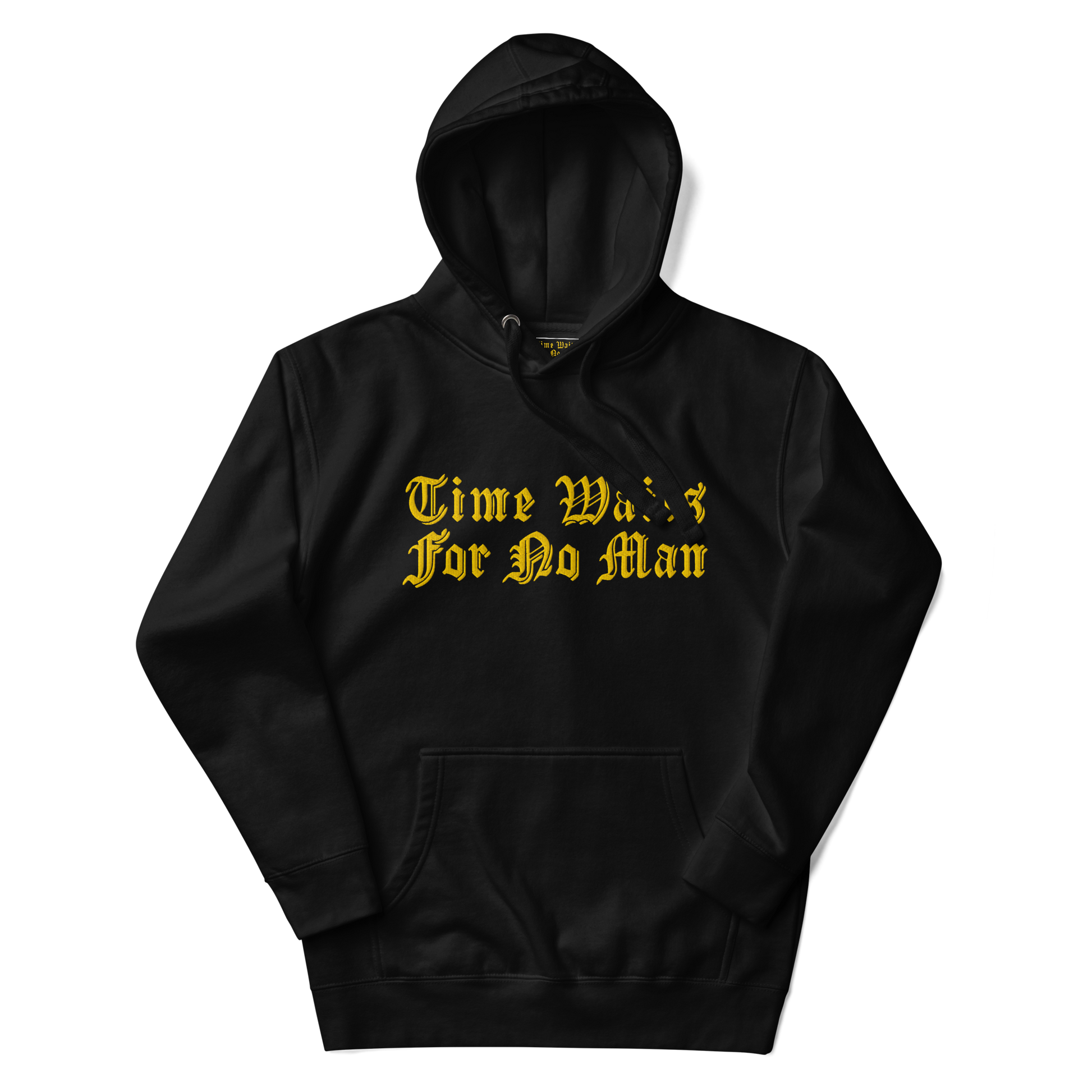 Time Waits For No Man "Sundial" Embroidered Pullover Hoodie