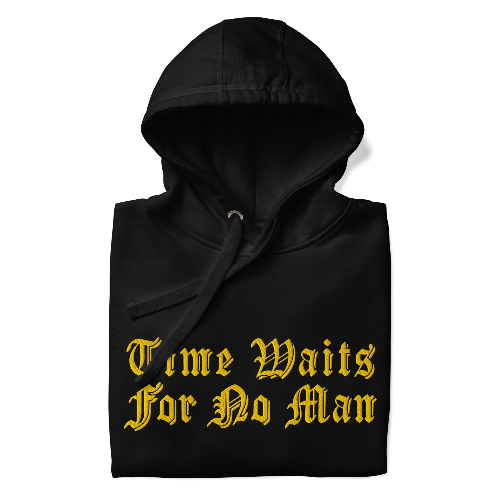 Time Waits For No Man "Sundial" Embroidered Pullover Hoodie