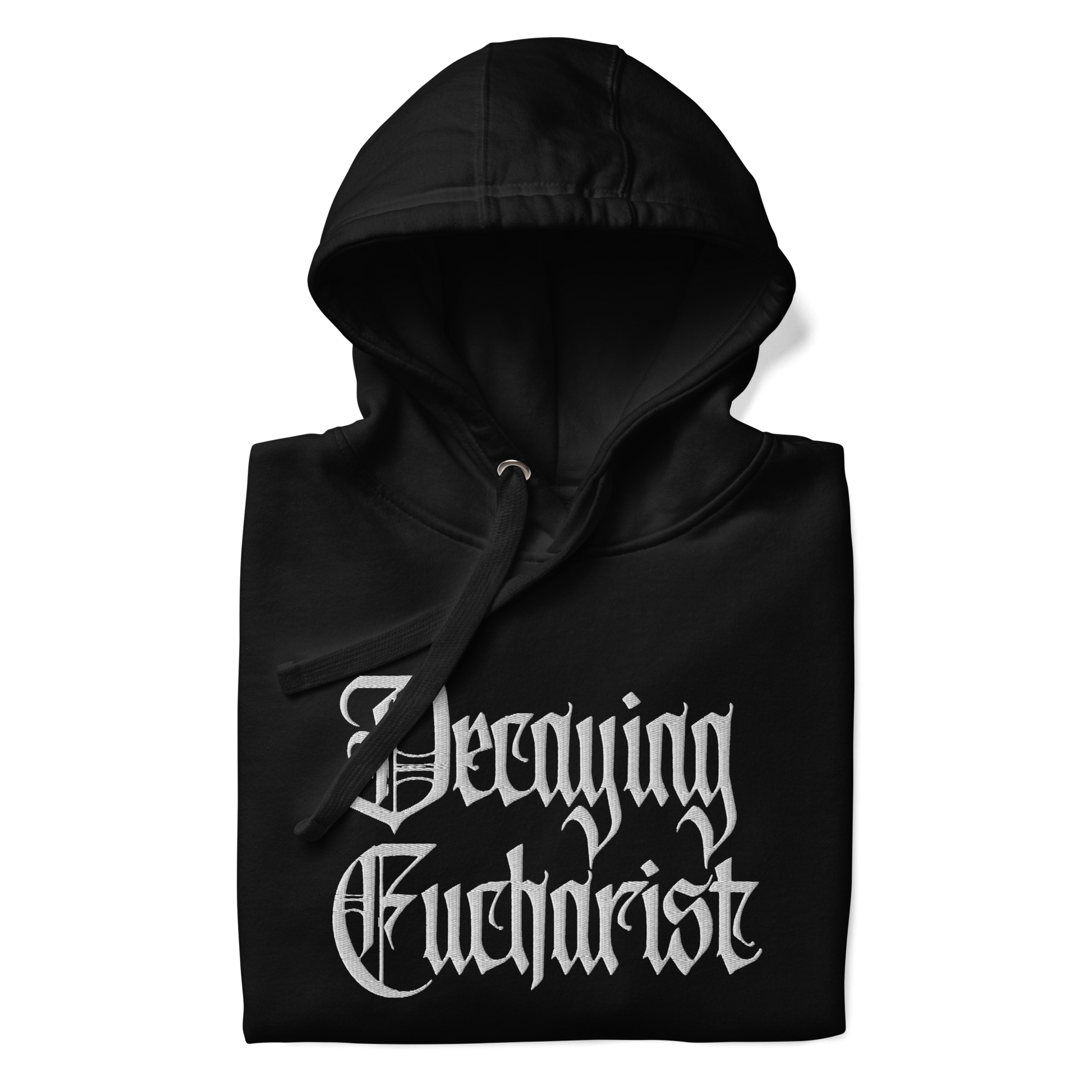 Decaying Eucharist "Logo" Embroidered Pullover Hoodie