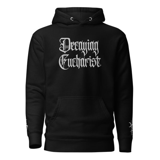 Decaying Eucharist "Logo" Embroidered Pullover Hoodie