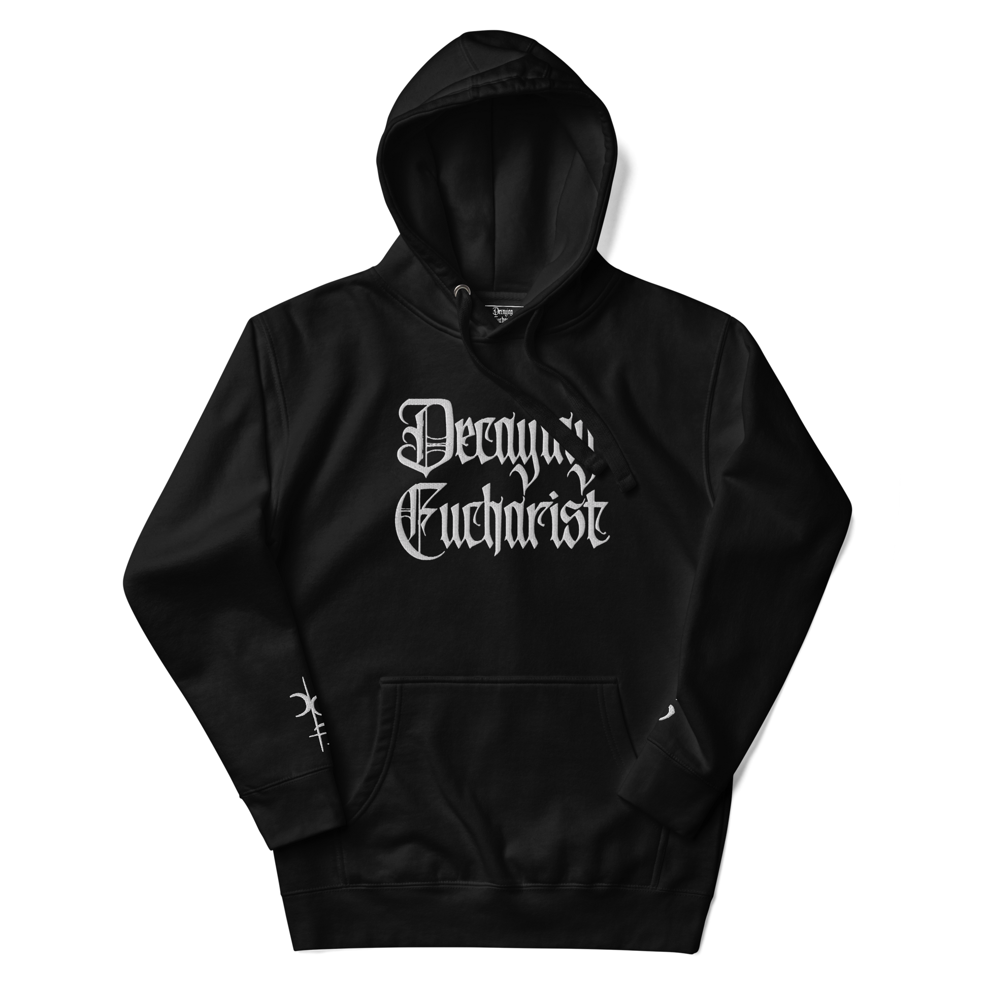 Decaying Eucharist "Logo" Embroidered Pullover Hoodie