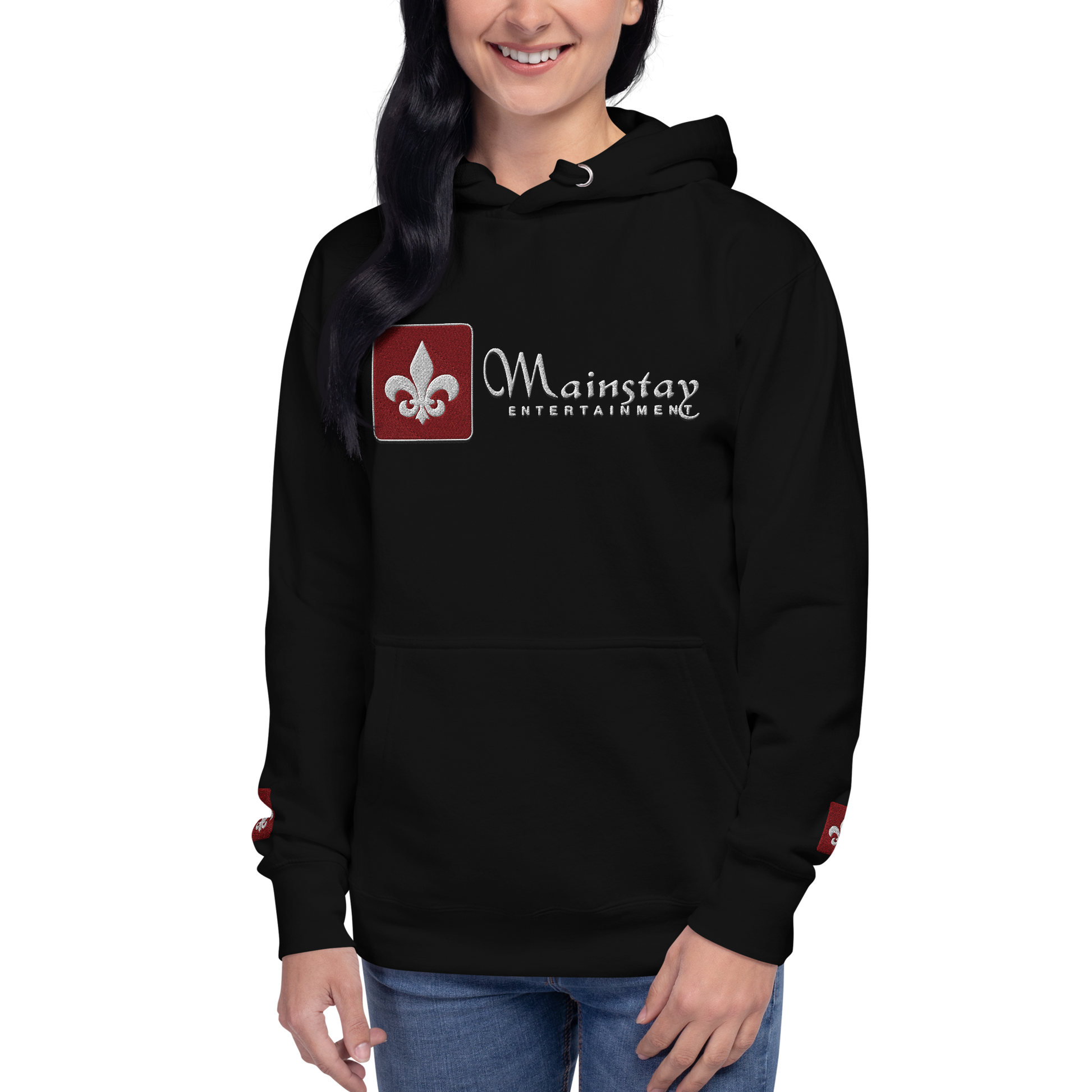 Mainstay Entertainment "Fleur de Lis Logo" Embroidered Pullover Hoodie