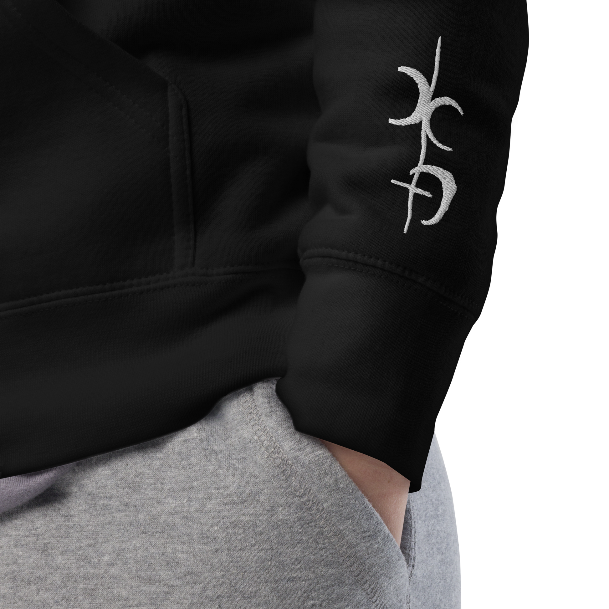 Decaying Eucharist "Logo" Embroidered Pullover Hoodie