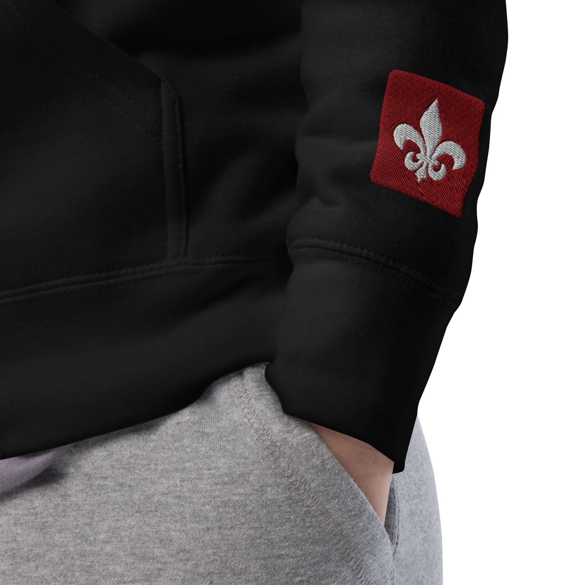 Mainstay Entertainment "Fleur de Lis Logo" Embroidered Pullover Hoodie