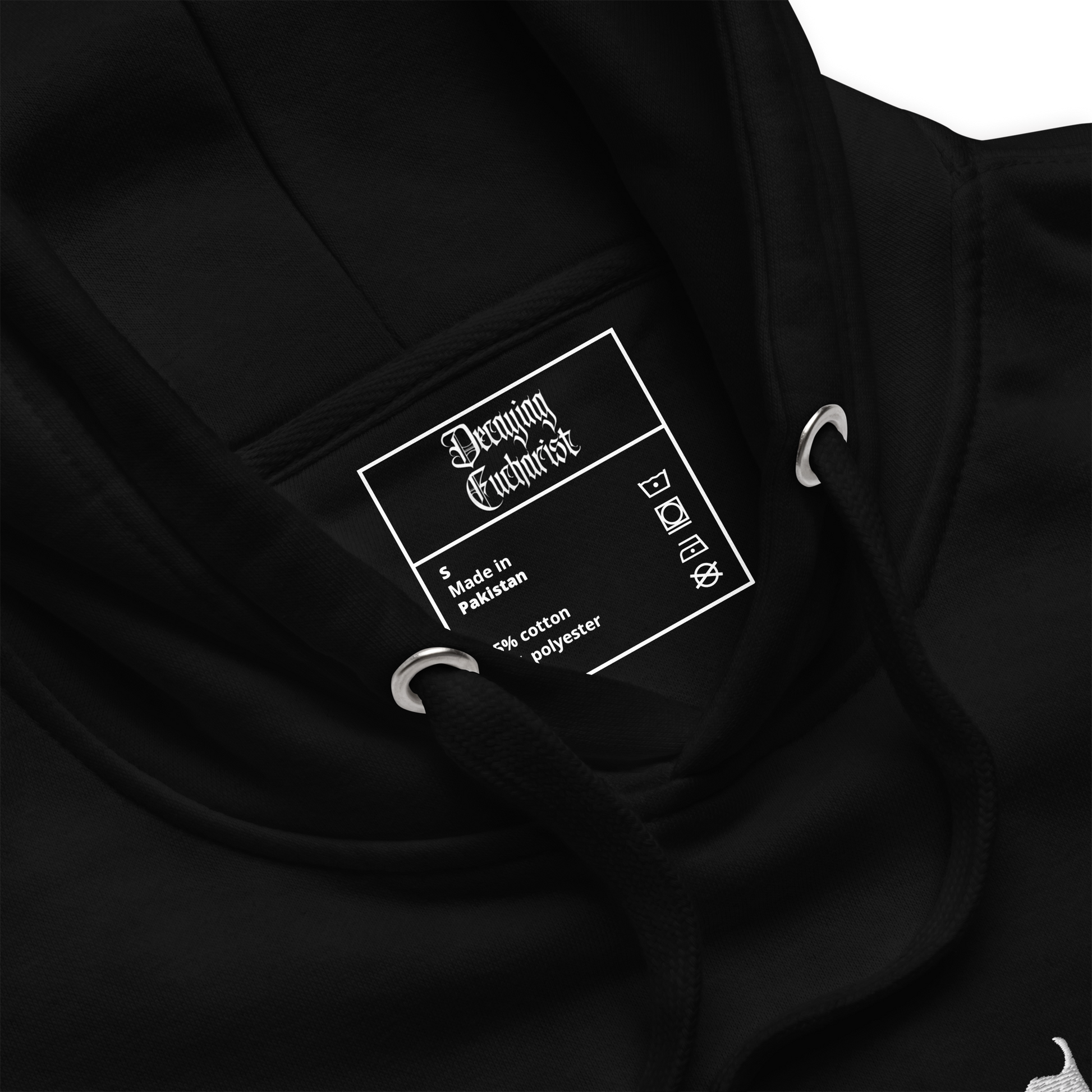 Decaying Eucharist "Logo" Embroidered Pullover Hoodie