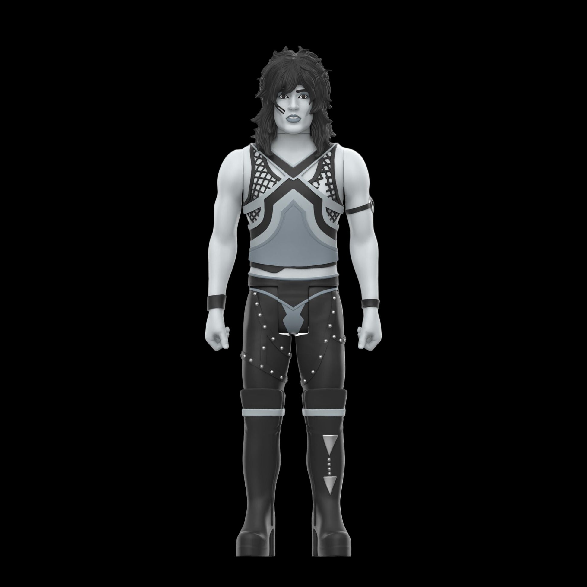 Super7 x Mötley Crüe - Mick Mars, Nikki Sixx, Tommy Lee & Vince Neil (Shout At The Devil B&W) ReAction Figures